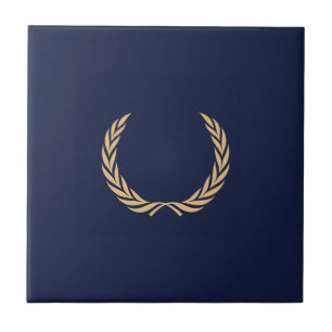 Crane Lorbeerkranz Laurel wreath Tile