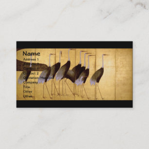 Crane, Ogata Korin Japanese Fine Art Business Card