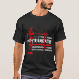 Crane Operator American Flag T-Shirt