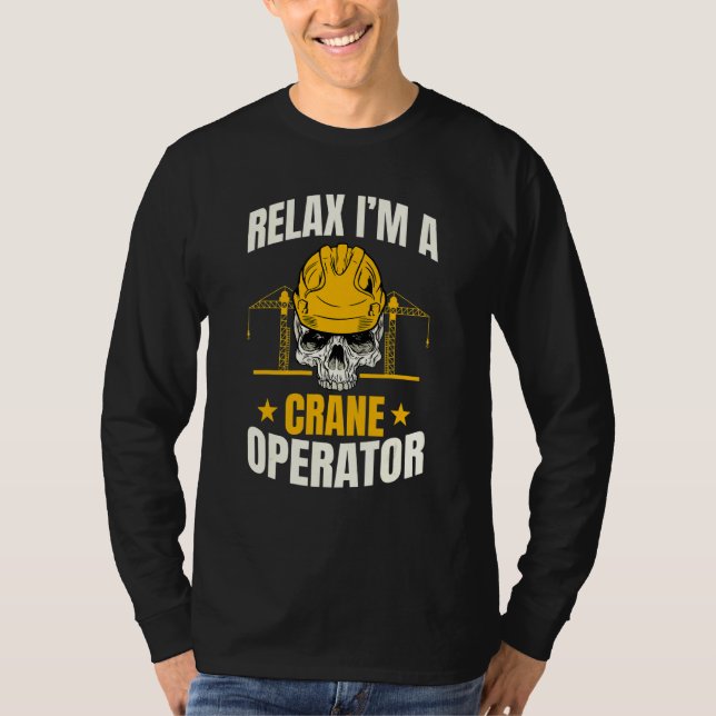 Crane Operator Construction Worker Hard Hats Carpe T-Shirt (Front)