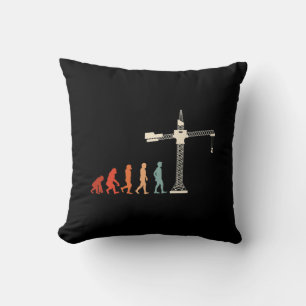 Crane Operator Crane Evolution Construction Worker Cushion