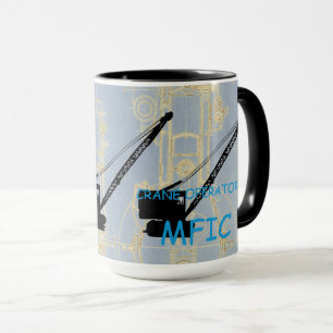 Crane operator = MFIC VINTAGE CRAWLER CRANE Mug