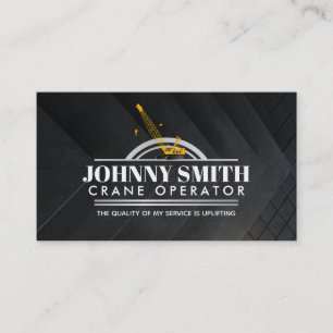 Crane Operator Slogans Business Cards