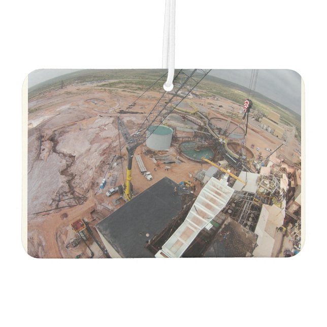 Crane Service - Grove GMK6400 Car Air Freshener (Back)