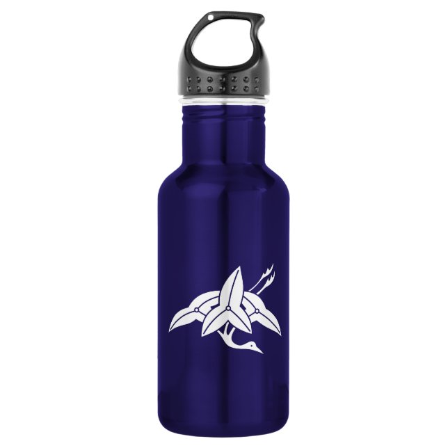 Crane-shaped arrowhead 532 ml water bottle (Front)
