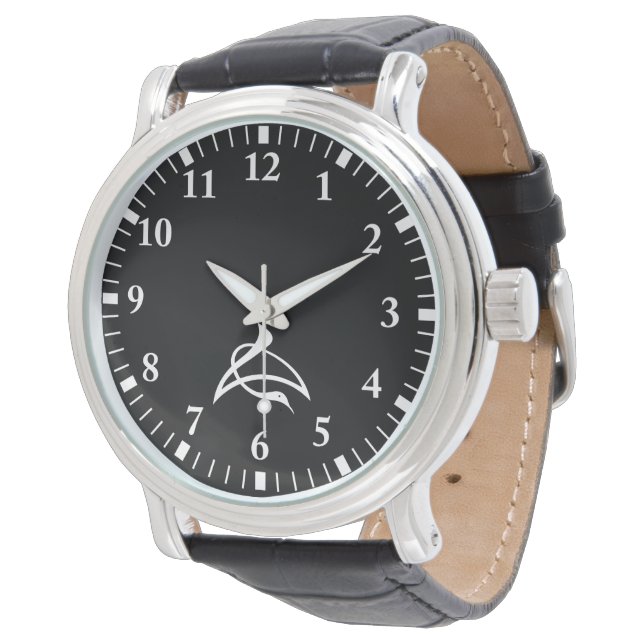Crane-shaped kanji characters for Cho Watch (Angled)