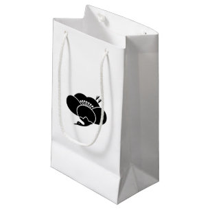 Crane-shaped plum blossom small gift bag