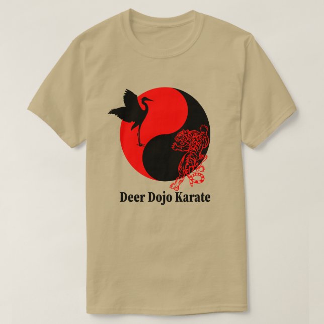 Crane Tiger - Deer Dojo T-Shirt (Design Front)