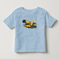 Crane truck cartoon illustration