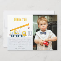 Crane Truck Construction Vehicle Photo Birthday