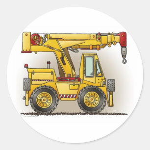 Crane Truck Kids Sticker