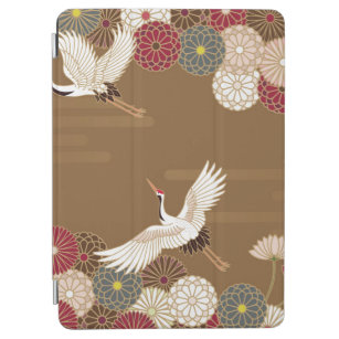 Cranes and chrysanthemums Japanese traditional pat iPad Air Cover