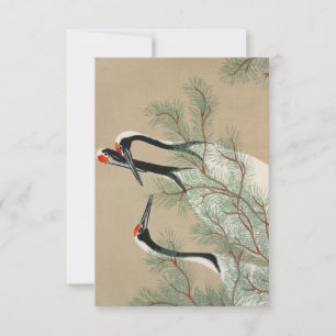 Cranes from Momoyogusa–Flowers of a Hundred Genera Invitation