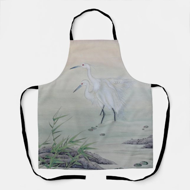 Cranes in Chinese River  Apron (Front)