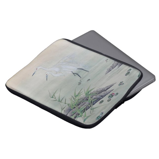 Cranes in Chinese River  Laptop Sleeve (Front Top)