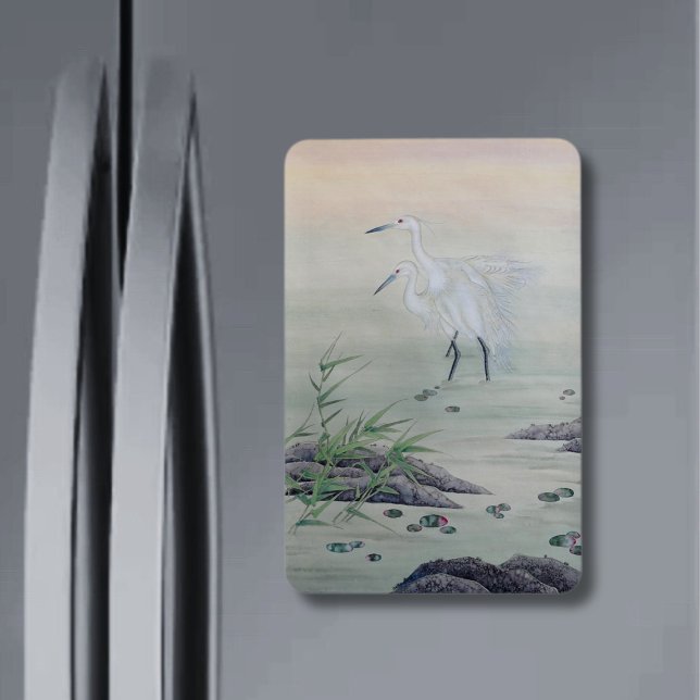 Cranes in Chinese River  Magnet (Creator Uploaded)