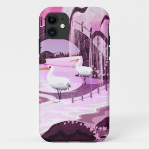 Cranes in the Korean Garden Case-Mate iPhone Case
