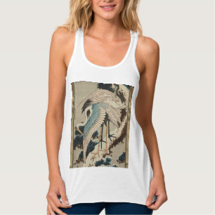 Cranes on a Snow Covered Pine Hokusai Singlet