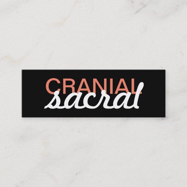 cranial sacral massage punch card (Front)