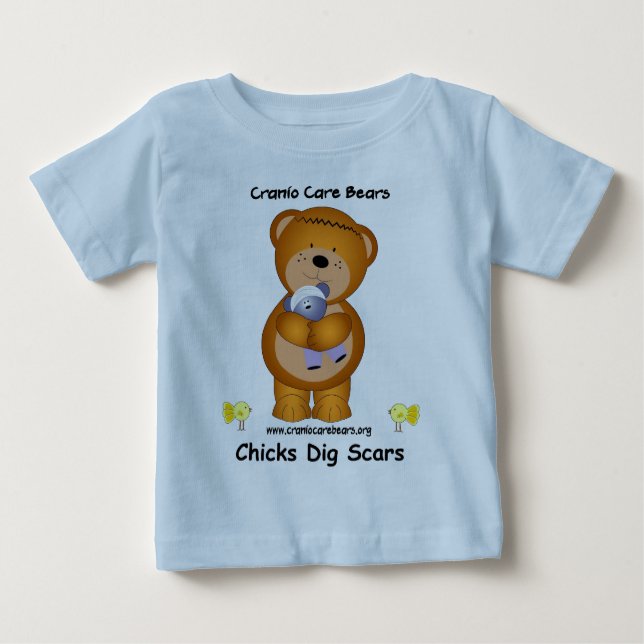 Cranio Care Bears - Chicks Dig Scars Baby T-Shirt (Front)