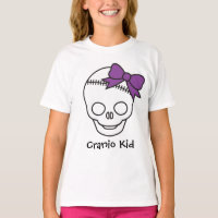 Cranio Kid Girly Skull with Purple Bow