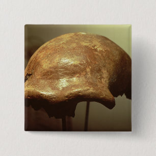 Cranium of a Neanderthal 15 Cm Square Badge