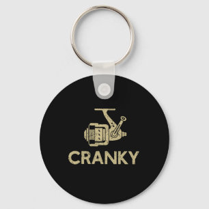 Crankbait Fishing Lure - Cranky Funny Gift Ideas F Key Ring