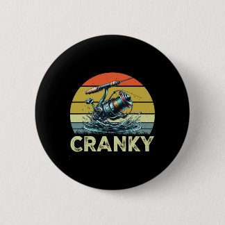 Crankbait Fishing Lure - Fishermen Funny Cranky Fi 6 Cm Round Badge