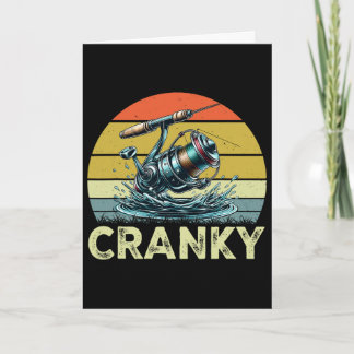 Crankbait Fishing Lure - Fishermen Funny Cranky Fi Card