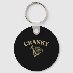 Crankbait Fishing Lure Funny Cranky Men Fishing Key Ring