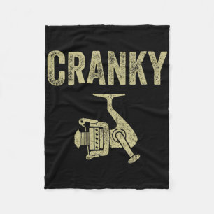 Crankbait Fishing Lure Humour Fishermen Funny Cran Fleece Blanket