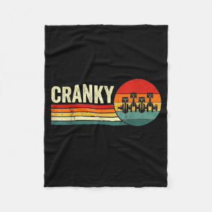 Cranky Car Engine Crankshaft Fathers Day Dad Men H Fleece Blanket