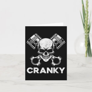 Cranky Car V8 Engine Crankshaft Cars Lover, Mechan Card