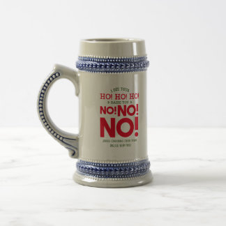Cranky Christmas Cheer - NO! NO! NO! Beer Stein