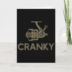 Cranky Crankit Fishing Lure Funny Fishing Reel Fat Card