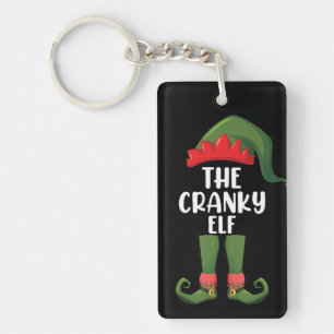 Cranky Elf Family Matching Group Christmas Key Ring