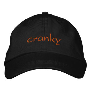 cranky embroidered hat