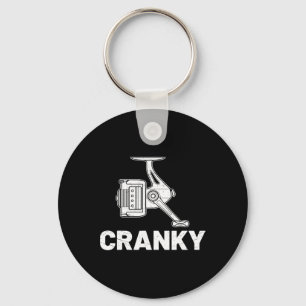 Cranky Fishing Reel Key Ring