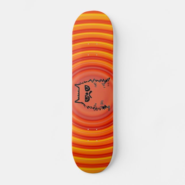 Cranky Grump Cat Skateboards,  Skateboard Deck (Front)
