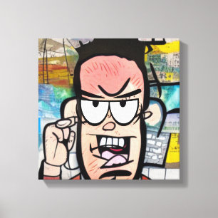 Cranky Man Canvas Print