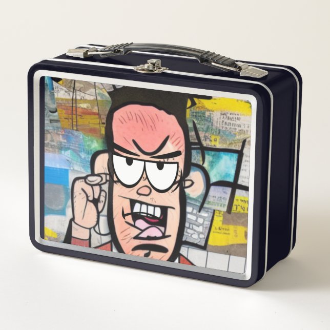 Cranky Man Metal Lunch Box (Front)