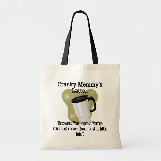 Cranky Mummy's Latte Tote Bag (Front)