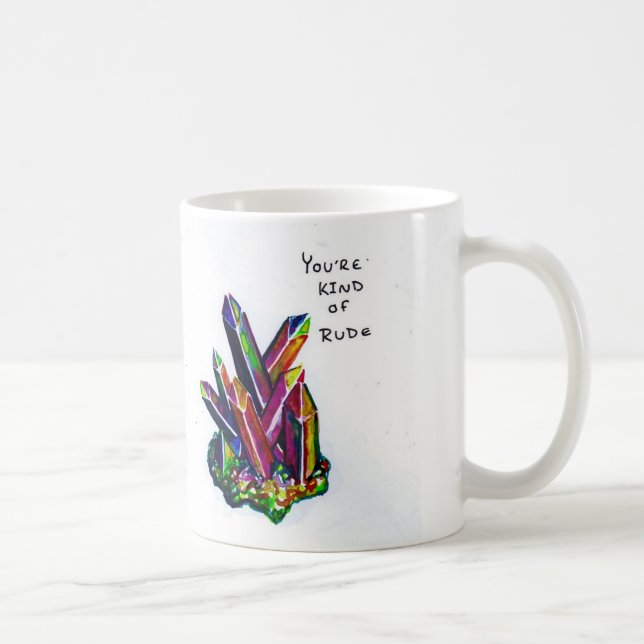 Cranky Rainbow Crystal Mug (Right)
