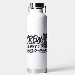 Cranky Runner Endless Waiting Funny Ultramarathon Water Bottle