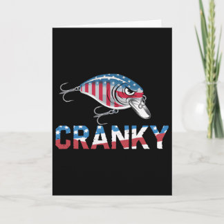 Cranky Usa Crankit Fishing Fathers Day  Card