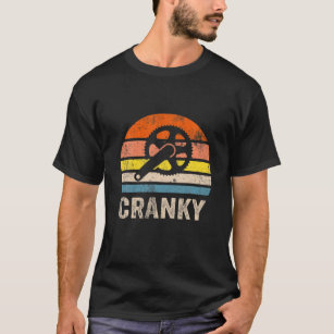 Cranky Vintage Sun Funny Bicycle Lovers Cycling Cr T-Shirt