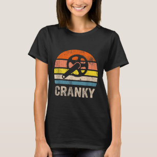 Cranky Vintage Sun Funny Bicycle Lovers Cycling T-Shirt