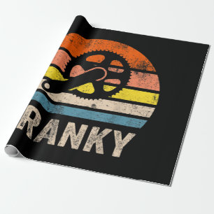Cranky Vintage Sun Funny Bicycle Lovers Cycling Wrapping Paper