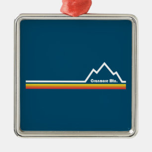 Cranmore Mountain Resort New Hampshire Metal Tree Decoration