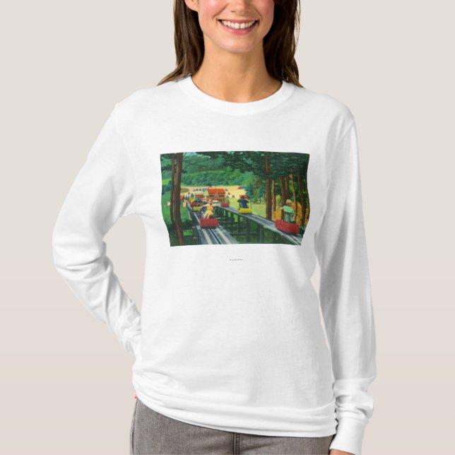 Cranmore Mountain Ski-Mobile in Summertime T-Shirt (Front)